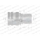 Szybkozłącze hydrauliczne skręcane wtyczka WDCVV38SW | Exvi