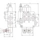 Rozdzielacz hydrauliczny ROZDZIELACZ5P80 | Exvi