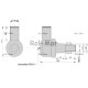 Przegub kierowniczy 81863815 New Holland RM-81863815 | Exvi