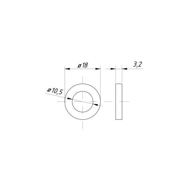 Uszczelka końcówki przelotowej O-036 fi 17mm/10mm | Exvi