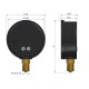 Manometr glicerynowy 0-25 Bar dolne 4002000020 | Exvi