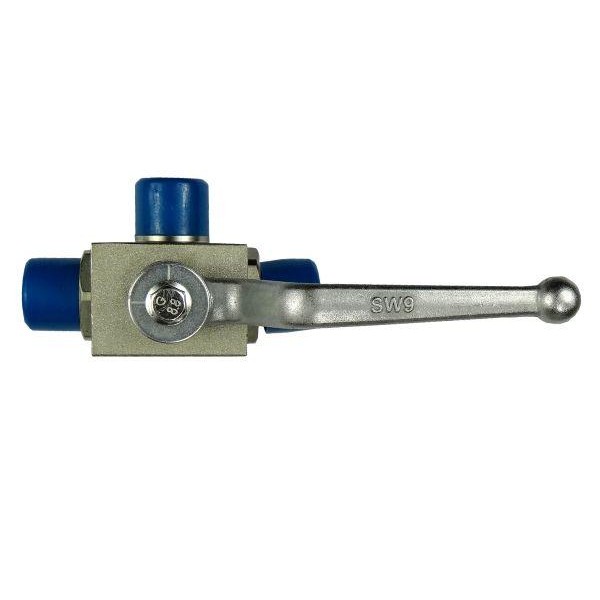 Zawór kulowy hydrauliczny 3-drożny KHB3-M22X1.5 | Exvi