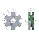 Koło gniazdowe tylne fi-60 Rozrzutnik RM-2244050030 | Exvi