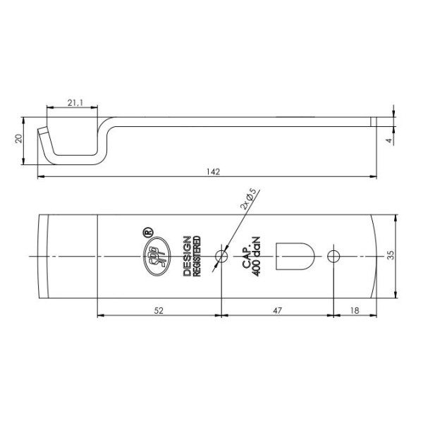 Zaczep spinacza zapinacz Z-01A 400kg RM-Z-01A | Exvi