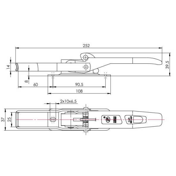 Spinacz zaczep do burt ZB-05AA 880kg RM-ZB-05AA | Exvi