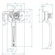 Spinacz zaczep do burt prawy nowy model RM-ZB-16-04 | Exvi