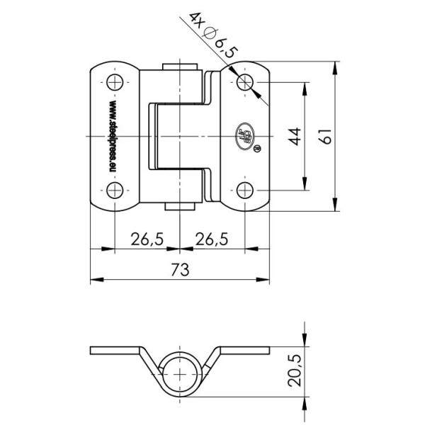 Zawias ZW-02.40 zastosowanie przyczepka RM-ZW-02.40 | Exvi