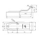 Zawias do zabudowy kompletny RM-HB-04.170-03 | Exvi