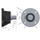 Piasta agregatu kpl. 4-otworowa RM-5554510 | Exvi
