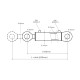 Cylinder hydrauliczny CJ2F-63/36-630Z CJ2F-6336630 | Exvi