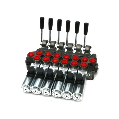 Rozdzielacz hydrauliczny (50 l/m) 6 ROZ50-6-RE24 | Exvi