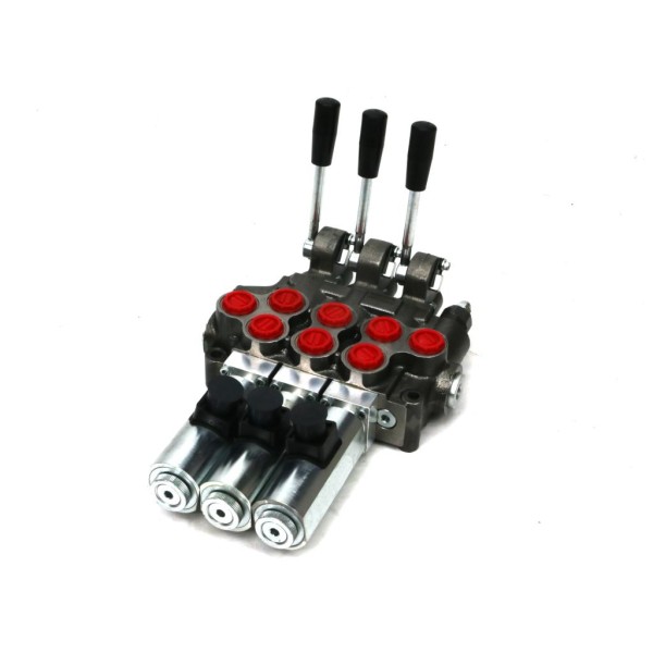 Rozdzielacz hydrauliczny (50 l/m) 3 ROZ50-3-RE24 | Exvi