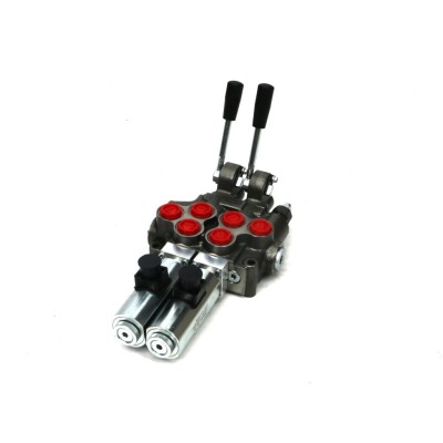 Rozdzielacz hydrauliczny (50 l/m) 2 ROZ50-2-RE24 | Exvi