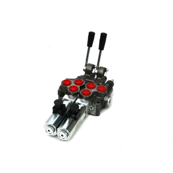Rozdzielacz hydrauliczny (50 l/m) 2 ROZ50-2-RE24 | Exvi