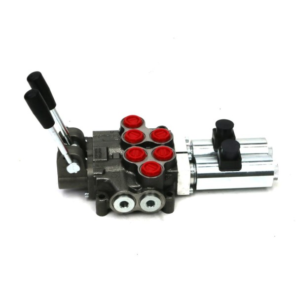 Rozdzielacz hydrauliczny (50 l/m) 2 ROZ50-2-RE24 | Exvi