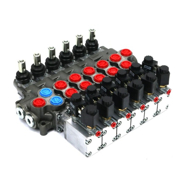 Rozdzielacz hydrauliczny (50 l/m) 6 ROZ50-6-REP24 | Exvi