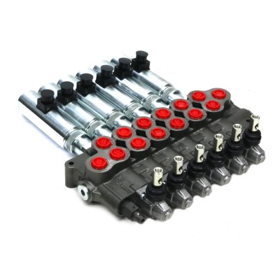 Rozdzielacz hydrauliczny (80 l/m) 6 ROZ80-6-RE24 | Exvi