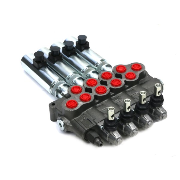 Rozdzielacz hydrauliczny (80 l/m) 4 ROZ80-4-RE24 | Exvi