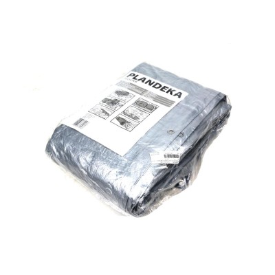 Plandeka MOCNA 5x8m (srebrna) gramatura PLAND5X8-MS | Exvi