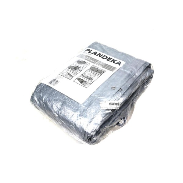 Plandeka MOCNA 5x8m (srebrna) gramatura PLAND5X8-MS | Exvi