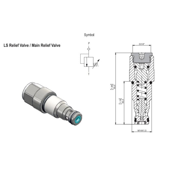 Zawór przelewowy na sekcje SPV120 80-350BAR | Exvi