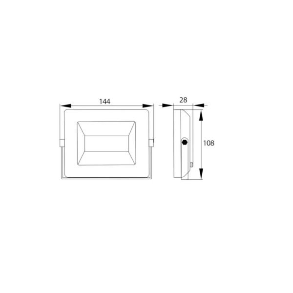 Naświetlacz, Lampa LED SMD 230V 20W 4000K NASW20W4K | Exvi