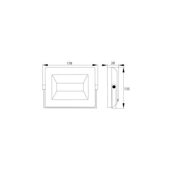 Naświetlacz, Lampa LED SMD 230V 30W 4000K NASW30W4K | Exvi