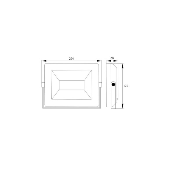 Naświetlacz, Lampa LED SMD 230V 50W 4000K NASW50W4K | Exvi