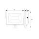 Naświetlacz, Lampa LED SMD 230V 50W NASW50W4KCR | Exvi