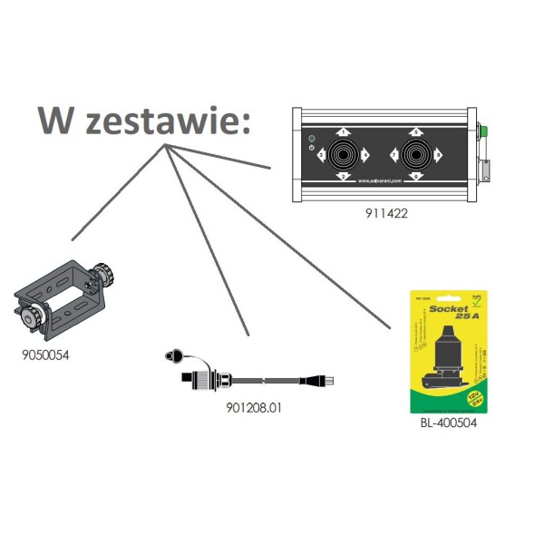 Panel z dwoma joystickami 4-pozycyjnymi. 12VDC 911422 | Exvi
