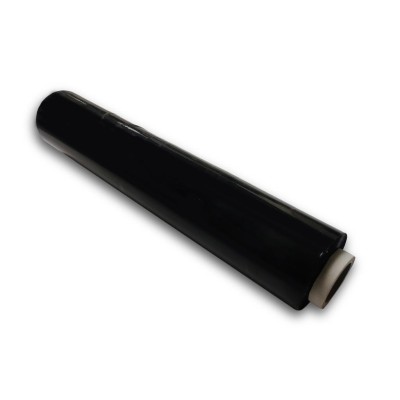 Folia stretch czarna do owijania FSTRETCH2500CZ | Exvi