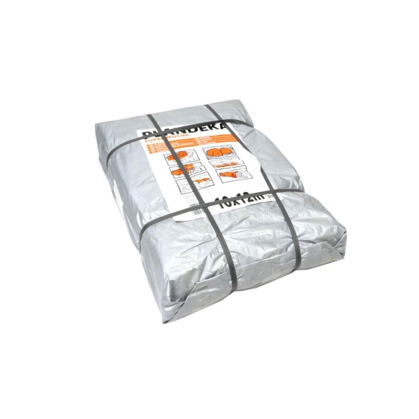 Plandeka SUPER MOCNA 10x12m (srebrna) PLAND10X12-SMS | Exvi