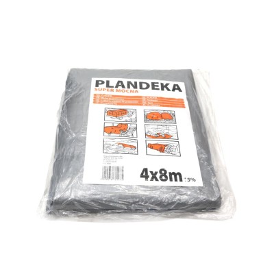 Plandeka SUPER MOCNA 4x8m (srebrna) PLAND4X8-SMS | Exvi