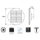 Solarna okrągła lampa. oprawa uliczna OPSOLAR20W4K | Exvi