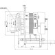 Alternator 14V 35A ALT2625239 | Exvi
