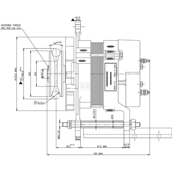 Alternator 14V 35A ALT2625239 | Exvi