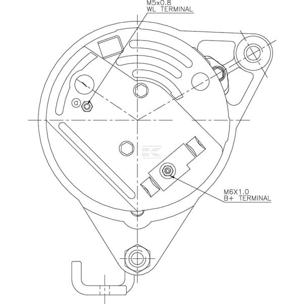 Alternator 14V 35A ALT2625239 | Exvi