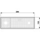 Lampa tylna, 03 WE549L, lewa 12/24V 1400680700 | Exvi