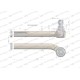 Przegub kierowniczy lewy 280mm- M24x1,5 133743619W | Exvi