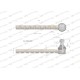 Przegub kierowniczy 240mm AL39019 WARYŃSKI AL39019W | Exvi