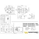 Pompa podwójna zębata P-996A P2APJ2207/1906A297 | Exvi