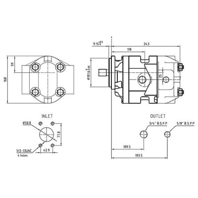 Pompa hydrauliczna N-091C P2CPJ190706C189 JCB | Exvi