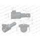 Redukcja adapter na śrubę 1 3/4" 6 wpustów W246615 | Exvi