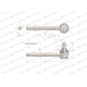 Przegub kierowniczy 174mm 1808432M1 1808432M1W | Exvi