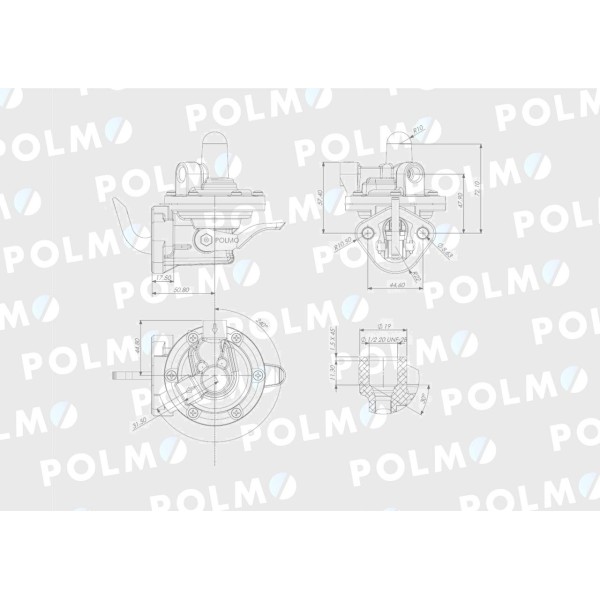 Pompa zasilająca 25066404 POLMO 25/06-152/4 | Exvi