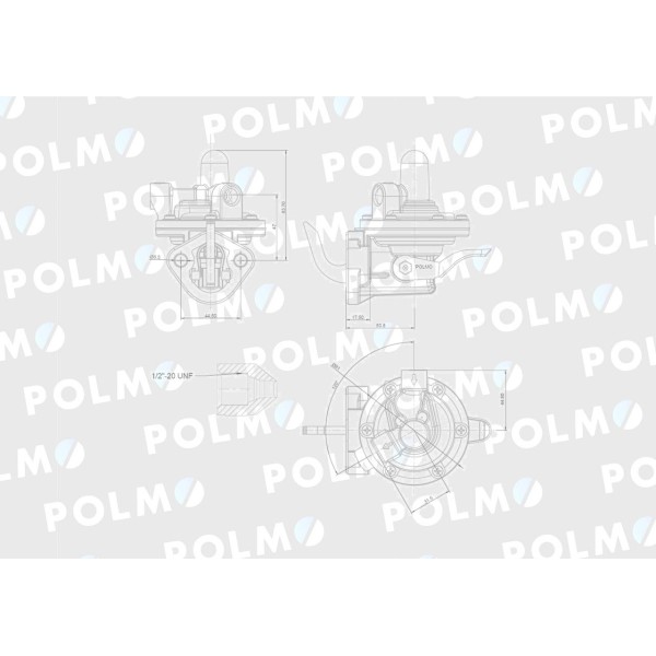 Pompa zasilająca 3637286M91 POLMO 4222107M91P | Exvi