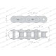 Łańcuch rolkowy 10AH-1 ANSI A 50H (R1 L10AH1-25M | Exvi