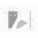 Nóż żniwny końcowy 84x45x3mm otwór 6.5 24 WKZ84X45X3 | Exvi