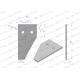 Nóż żniwny końcowy 84x45x3mm otwór 6.5 WKZ84X45X3/1 | Exvi