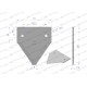 Nóż żniwny 83x76x2.7mm otwór 5.5 WKZ83X76X2.7 | Exvi